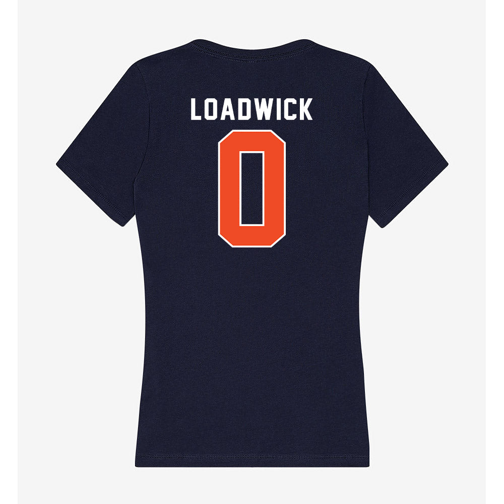 Auburn - NCAA Women's Soccer : Malia Loadwick - Women's V-Neck T-Shirt-1