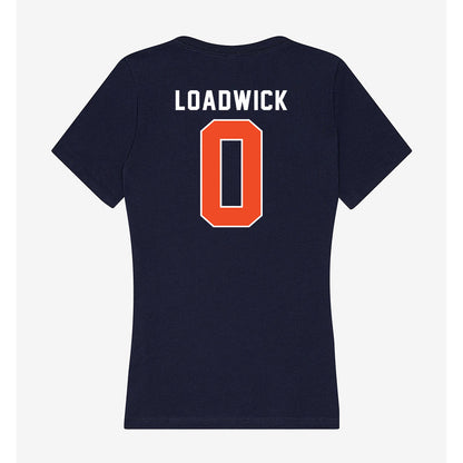Auburn - NCAA Women's Soccer : Malia Loadwick - Women's V-Neck T-Shirt-1