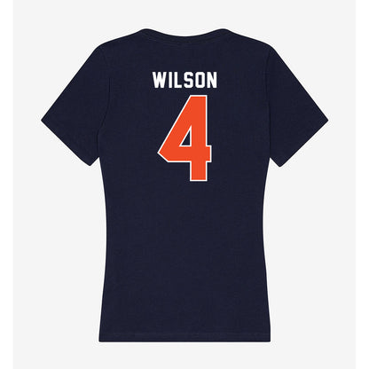 Auburn - NCAA Softball : Daigle Wilson - Women's V-Neck T-Shirt-1