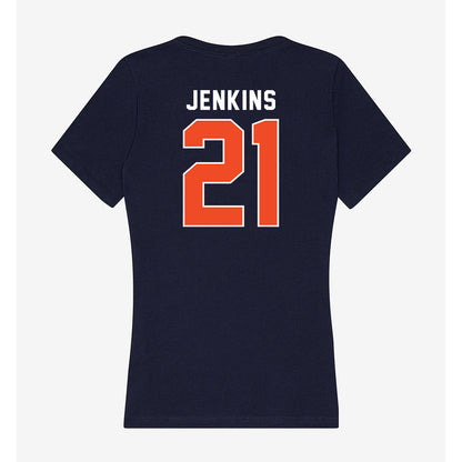 Auburn - NCAA Football : Gavin Jenkins - Women's V-Neck T-Shirt-1