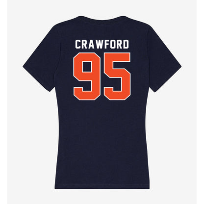 Auburn - NCAA Football : Jourdin Crawford - Classic Shersey Women's V-Neck T-Shirt-1