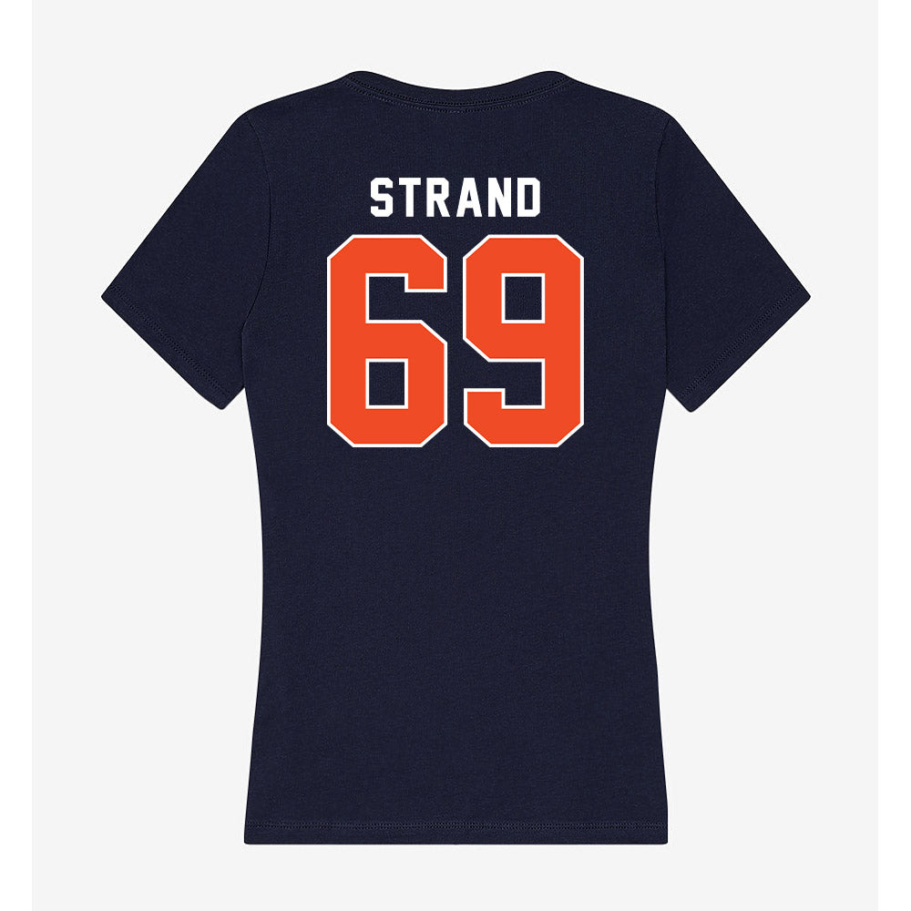 Auburn - NCAA Football : Jacob Strand - Women's V-Neck T-Shirt-1