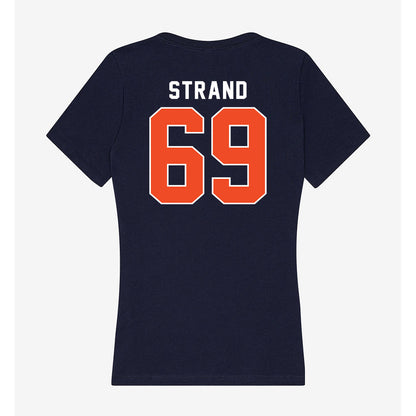 Auburn - NCAA Football : Jacob Strand - Women's V-Neck T-Shirt-1