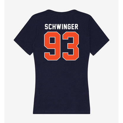 Auburn - NCAA Football : Charles Schwinger - Classic Shersey Women's V-Neck T-Shirt-1