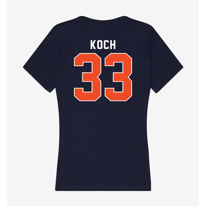 Auburn - NCAA Baseball : Mason Koch - Women's V-Neck T-Shirt-1