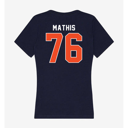 Auburn - NCAA Football : Mason Mathis - Women's V-Neck T-Shirt-1