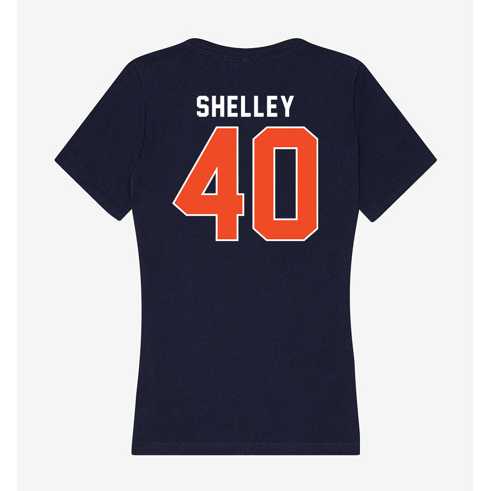 Auburn - NCAA Baseball : Wade Shelley - Women's V-Neck T-Shirt-1