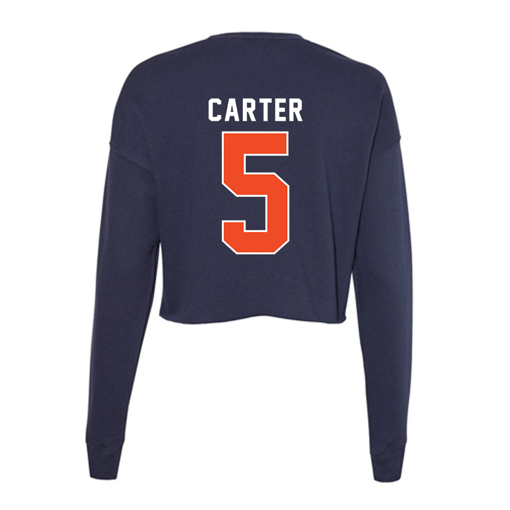 Auburn - NCAA Baseball : Bristol Carter - Women's Cropped Crew Fleece-1