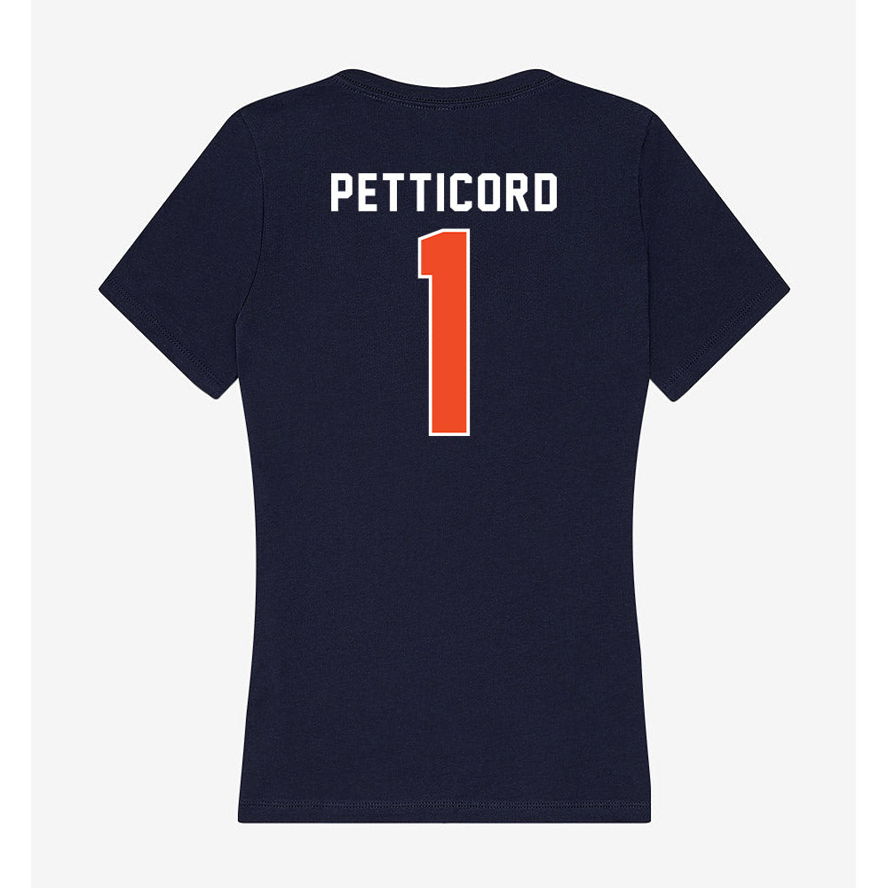 Auburn - NCAA Women's Basketball : Mya Petticord - Women's V-Neck T-Shirt-1
