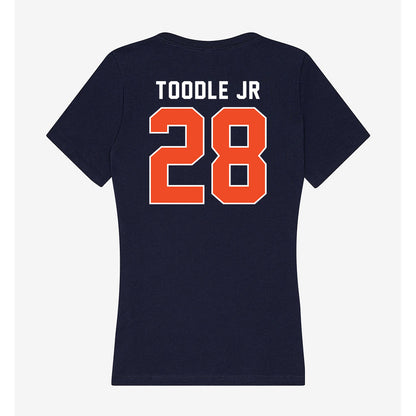 Auburn - NCAA Football : Shadrick Toodle Jr - Classic Shersey Women's V-Neck T-Shirt-1