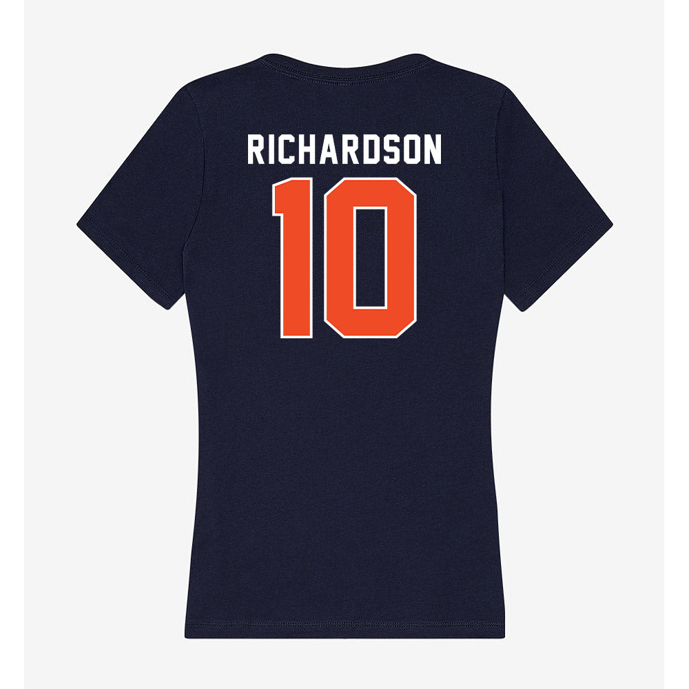 Auburn - NCAA Women's Basketball : Sania Richardson - Women's V-Neck T-Shirt-1