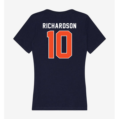 Auburn - NCAA Women's Basketball : Sania Richardson - Women's V-Neck T-Shirt-1