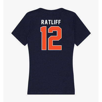 Auburn - NCAA Softball : Ava Ratliff - Women's V-Neck T-Shirt-1