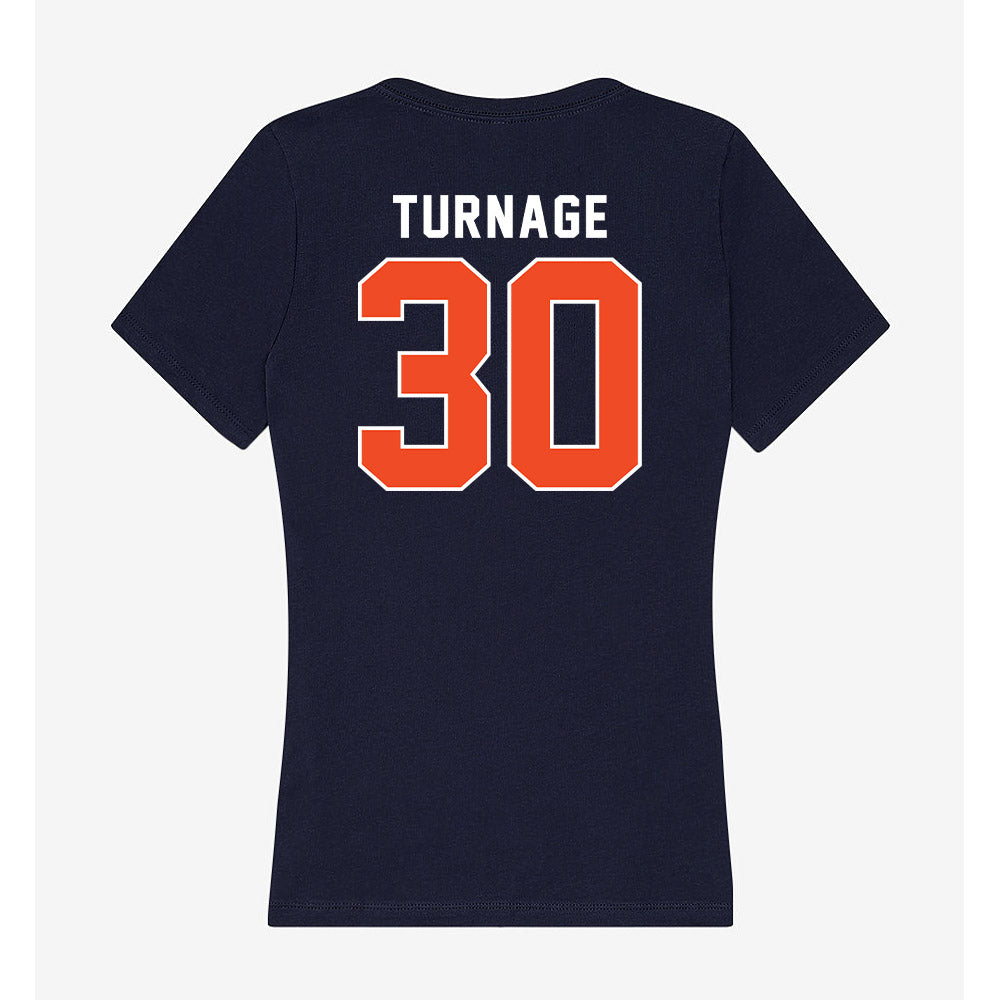 Auburn - NCAA Women's Soccer : Tahirah Turnage - Women's V-Neck T-Shirt-1