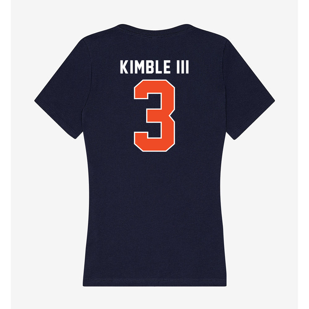 Auburn - NCAA Men's Basketball : George Kimble III - Women's V-Neck T-Shirt-1