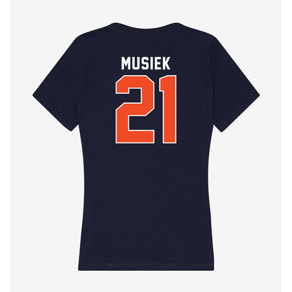 Auburn - NCAA Women's Soccer : Emma Musiek - Women's V-Neck T-Shirt-1