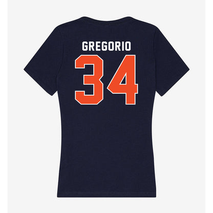 Auburn - NCAA Baseball : Logan Gregorio - Women's V-Neck T-Shirt-1