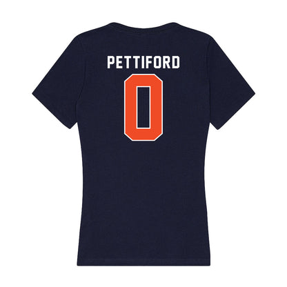 Auburn - NCAA Men's Basketball : Tahaad Pettiford - Women's V-Neck T-Shirt-1