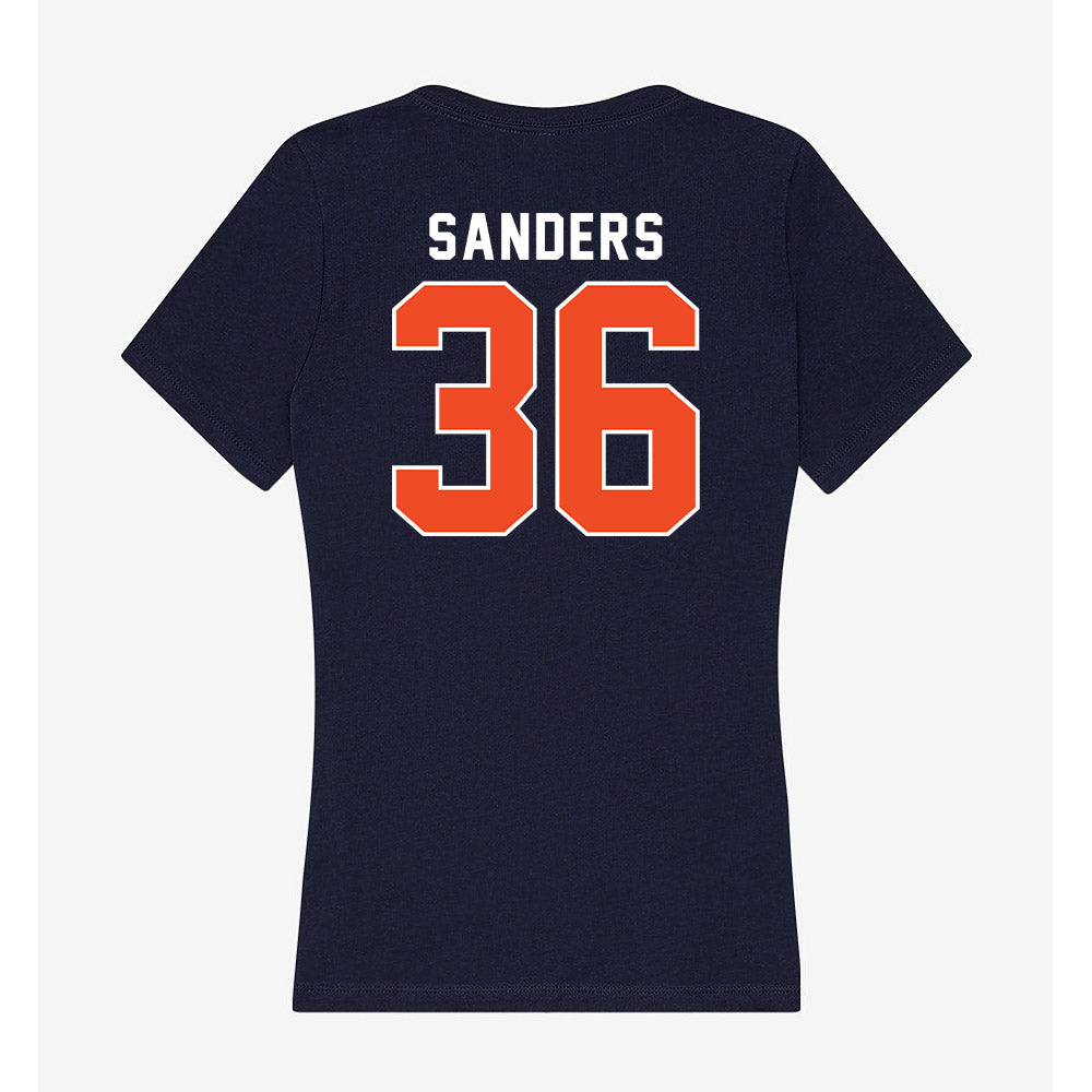 Auburn - NCAA Baseball : Jackson Sanders - Women's V-Neck T-Shirt-1