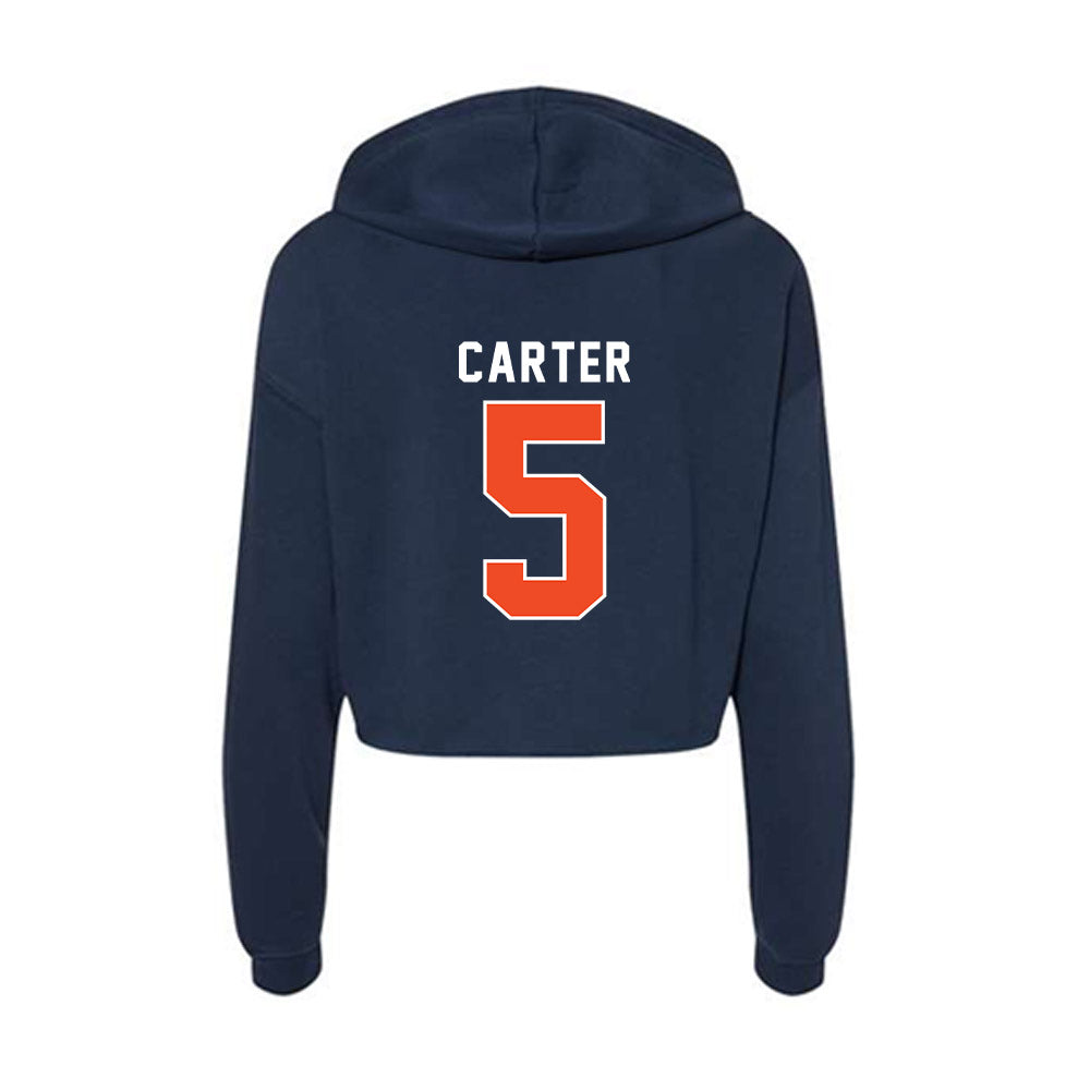 Auburn - NCAA Baseball : Bristol Carter - Women's Crop Fleece Hoodie-1