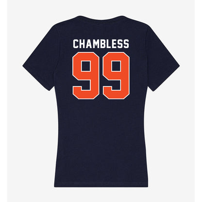 Auburn - NCAA Women's Volleyball : Greer Chambless - Women's V-Neck T-Shirt-1