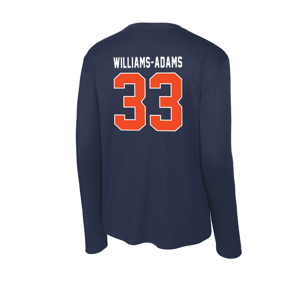 Auburn - NCAA Men's Basketball : Sebastian Williams-Adams - Activewear Long Sleeve T-Shirt-1