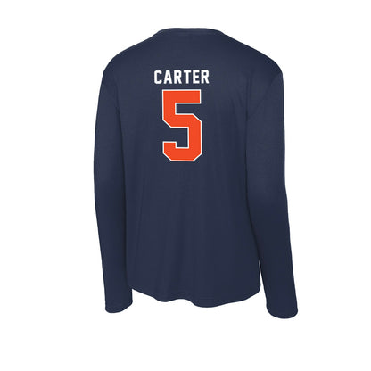 Auburn - NCAA Baseball : Bristol Carter - Activewear Long Sleeve T-Shirt-1