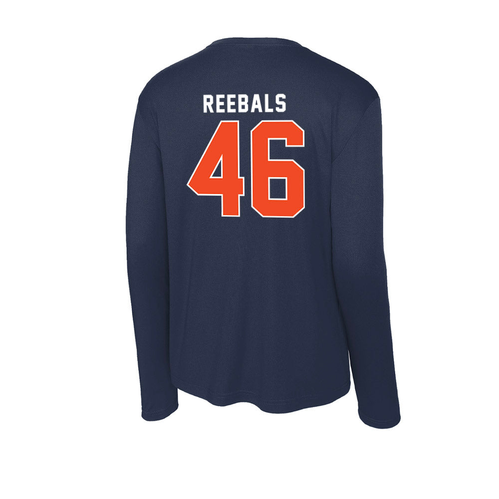 Auburn - NCAA Football : Grey Reebals - Activewear Long Sleeve T-Shirt-1