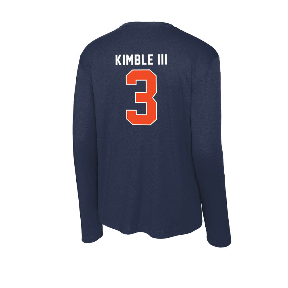 Auburn - NCAA Men's Basketball : George Kimble III - Activewear Long Sleeve T-Shirt-1