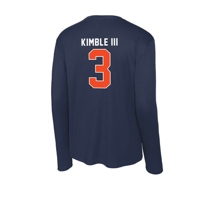 Auburn - NCAA Men's Basketball : George Kimble III - Activewear Long Sleeve T-Shirt-1