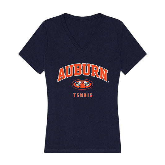 Auburn - NCAA Women's Tennis : Stefani Webb - Women's V-Neck T-Shirt-0