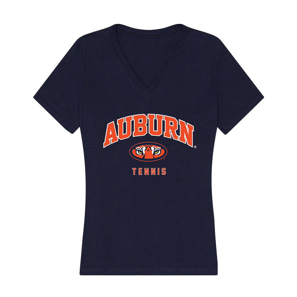Auburn - NCAA Women's Tennis : Ava Esposito - Women's V-Neck T-Shirt-0