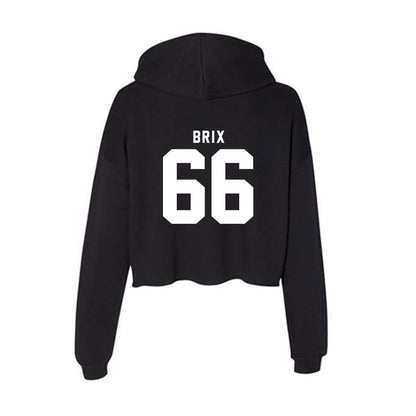 Nebraska - NCAA Football : Grant Brix - Women's Crop Fleece Hoodie-1