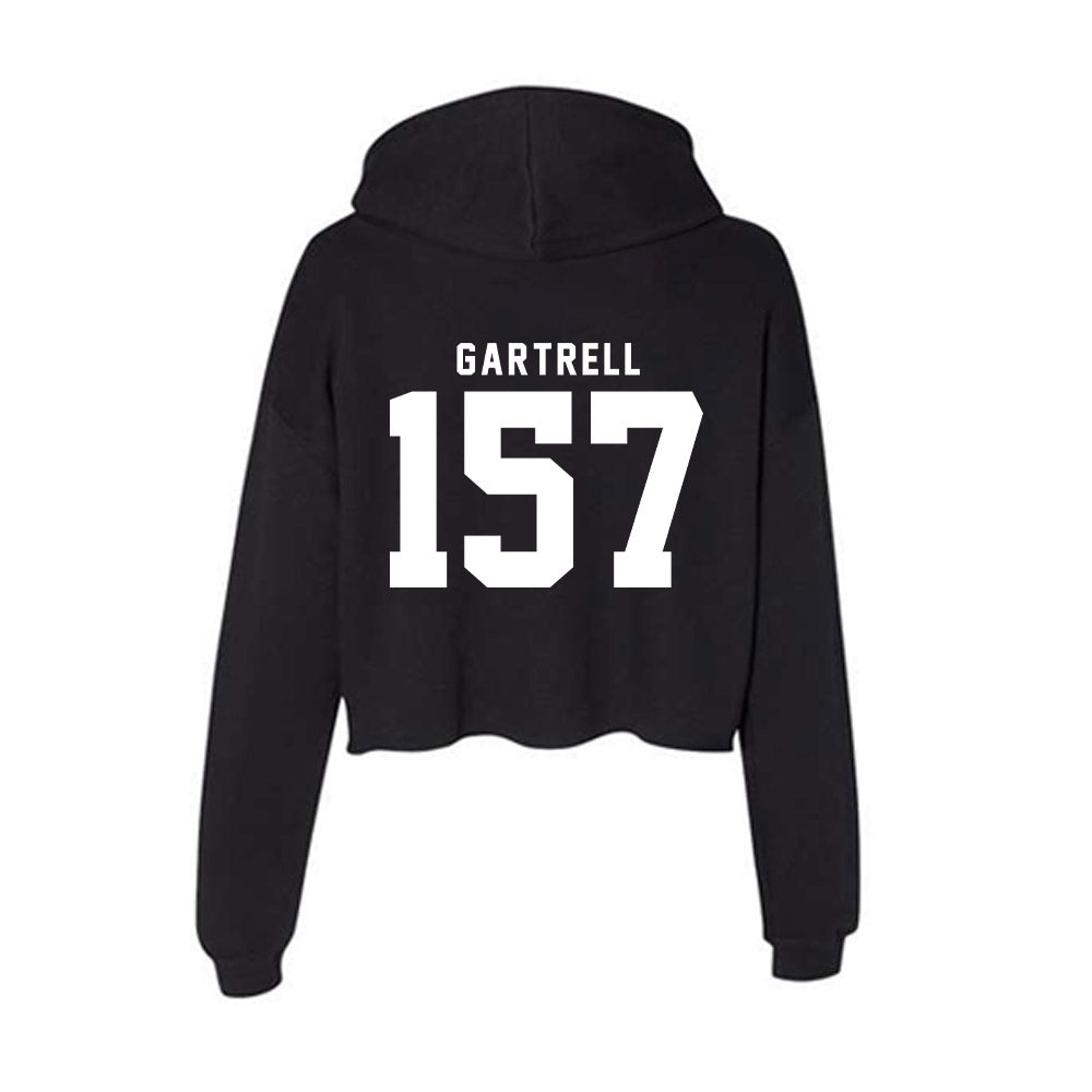 Nebraska - NCAA Wrestling : Dez Gartrell - Women's Crop Fleece Hoodie-1