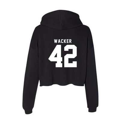 Nebraska - NCAA Football : Derek Wacker - Women's Crop Fleece Hoodie-1