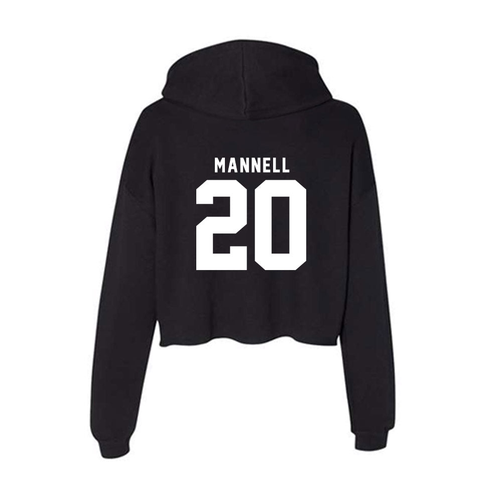 Nebraska - NCAA Baseball : Kevin Mannell - Women's Crop Fleece Hoodie-1