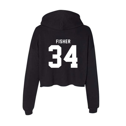 Nebraska - NCAA Women's Basketball : Emily Fisher - Women's Crop Fleece Hoodie-1