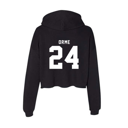 Nebraska - NCAA Men's Basketball : Sam Orme - Women's Crop Fleece Hoodie-1