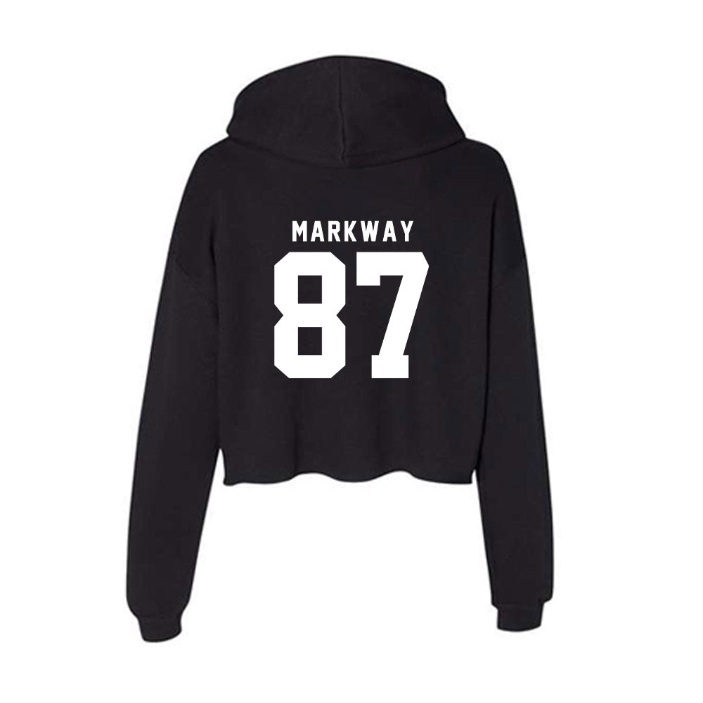 Nebraska - NCAA Football : Mac Markway - Women's Crop Fleece Hoodie-1