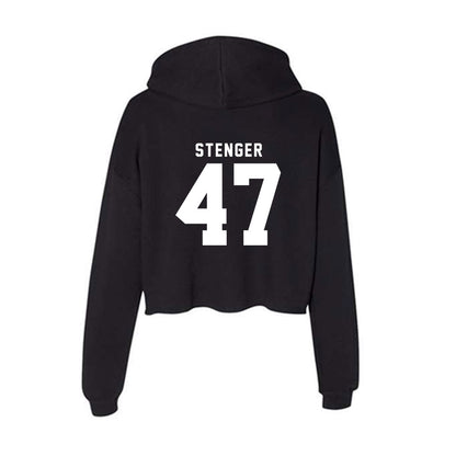 Nebraska - NCAA Football : Gage Stenger - Classic Shersey Women's Crop Fleece Hooded Sweatshirt-1