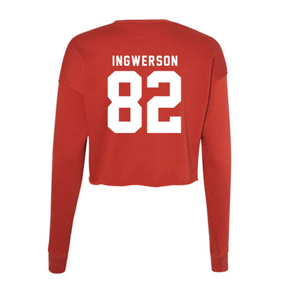 Nebraska - NCAA Football : Eric Ingwerson - Classic Shersey Women's Cropped Crew Fleece-1