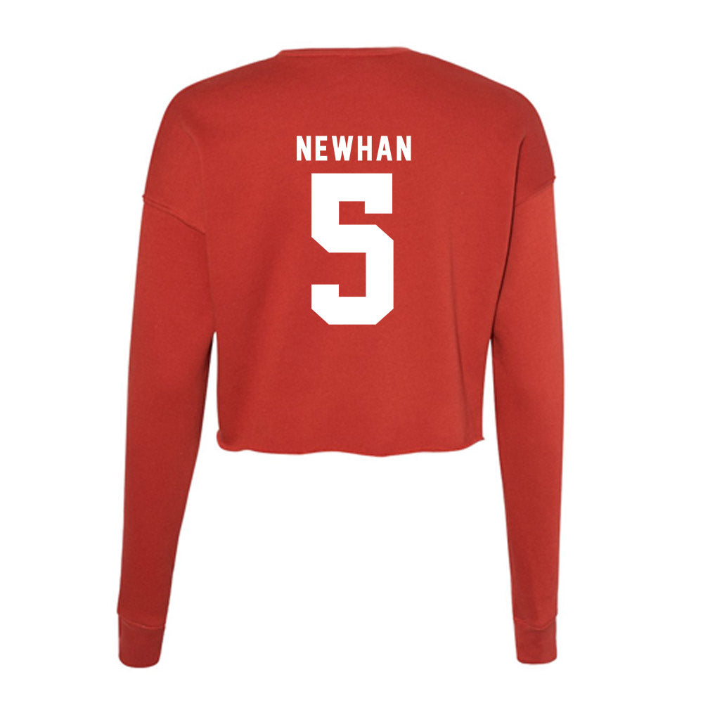 Nebraska - NCAA Baseball : Nico Newhan - Women's Cropped Crew Fleece-1