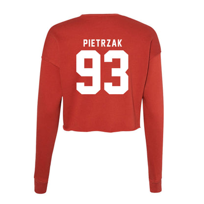 Nebraska - NCAA Football : Kade Pietrzak - Women's Cropped Crew Fleece-1