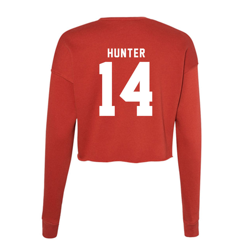 Nebraska - NCAA Women's Volleyball : Ryan Hunter - Women's Cropped Crew Fleece-1