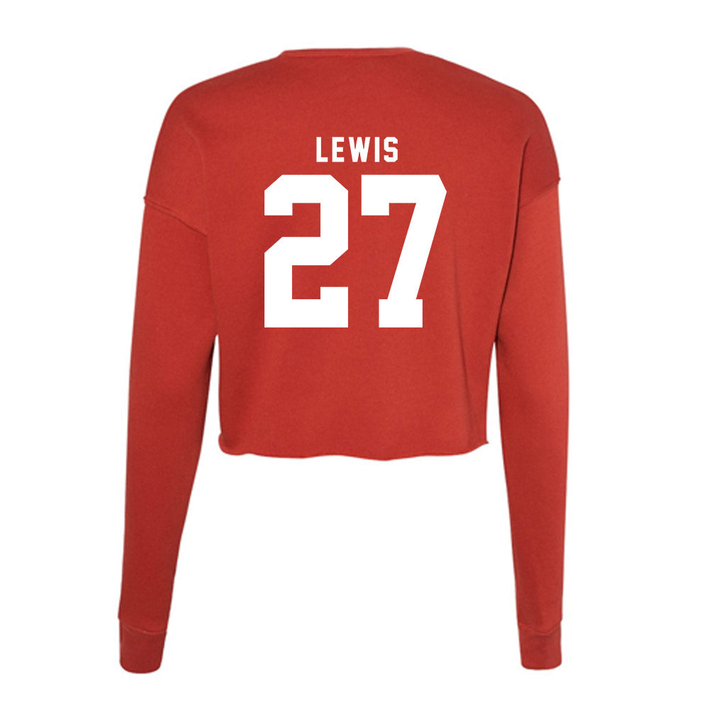 Nebraska - NCAA Women's Soccer : Nathalie Lewis - Women's Cropped Crew Fleece-1