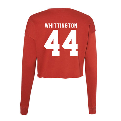 Nebraska - NCAA Football : Jahsear Whittington - Women's Cropped Crew Fleece-1