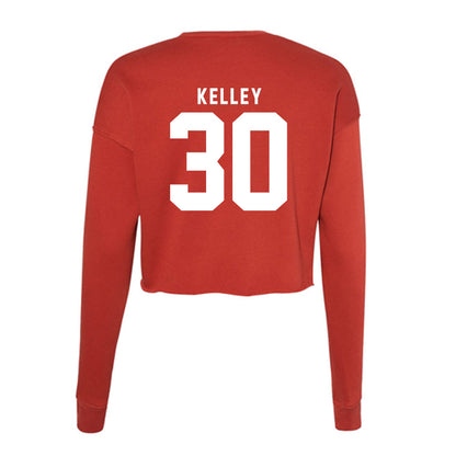 Nebraska - NCAA Baseball : Carter Kelley - Women's Cropped Crew Fleece-1
