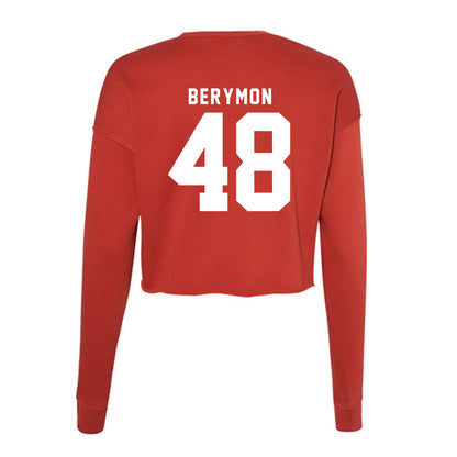 Nebraska - NCAA Football : Dylan Berymon - Women's Cropped Crew Fleece-1
