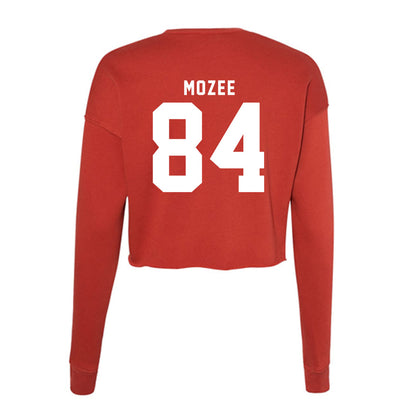 Nebraska - NCAA Football : Isaiah Mozee - Women's Cropped Crew Fleece-1