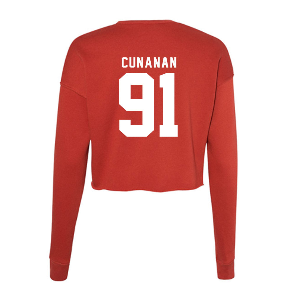 Nebraska - NCAA Football : Kyle Cunanan - Classic Shersey Women's Cropped Crew Fleece-1